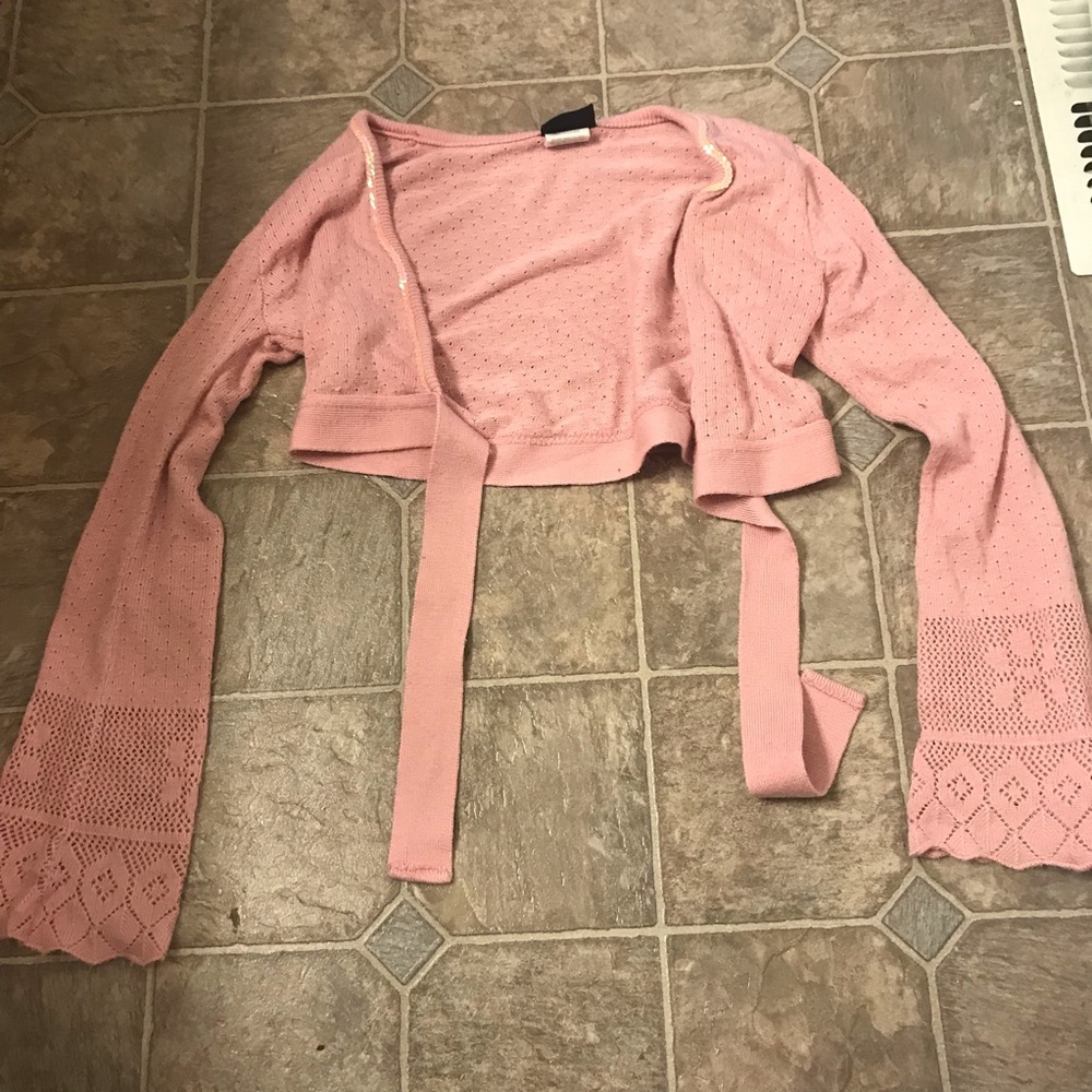 Girls pink sequin shawl/wrap
